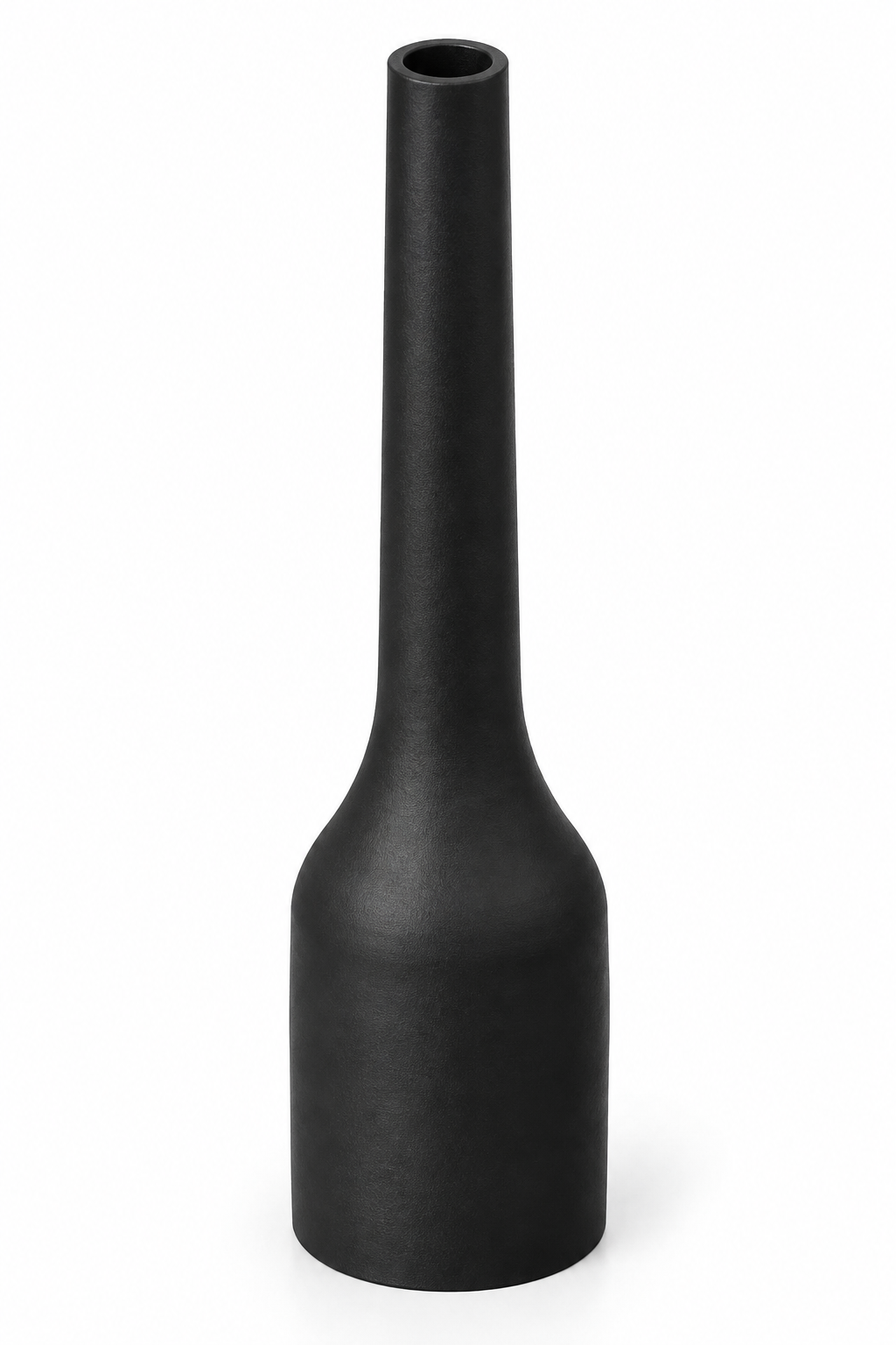 Round precision nozzle in black, shown on a white background