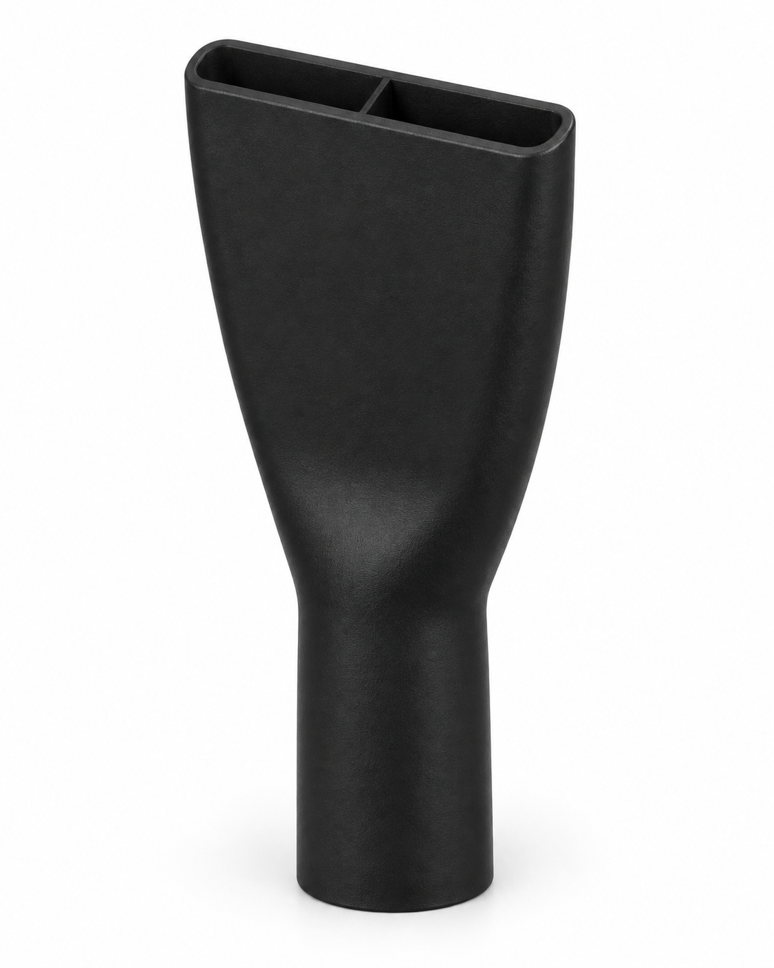 Wide flat nozzle in black, shown on a white background